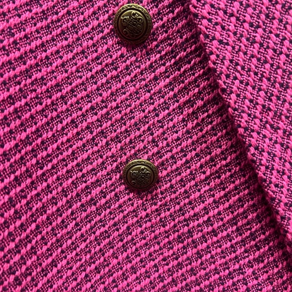 Zara Hot Pink Cropped Blazer with Wide Lapels - Picture 4 of 5